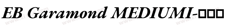 EB Garamond MEDIUMI字体转换